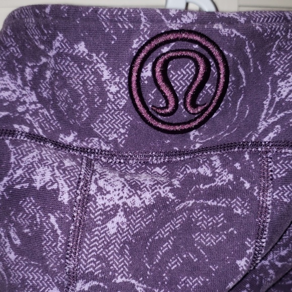 LULULEMON Purple Floral Herringbone Scuba Hoodie  - Picture 3 of 5